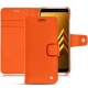 Lederschutzhülle Samsung Galaxy A8 (2018) - Orange fluo