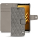 Capa em pele Samsung Galaxy A8 (2018) - Acier vintage - Couture