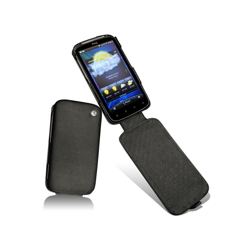 Custodia in pelle HTC Sensation  - Noir ( Nappa - Black ) 