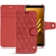 가죽 커버 Samsung Galaxy A8 (2018) - Cerise vintage - Couture