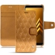Samsung Galaxy A8 (2018) leather case - Or Maïa - Couture