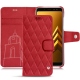 Capa em pele Samsung Galaxy A8 (2018) - Rouge troupelenc - Couture