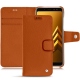 Housse cuir Samsung Galaxy A8 (2018) - Orange vibrant