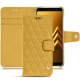 Samsung Galaxy A8+ (2018) leather case - Mimosa - Couture ( Pantone 141C ) 