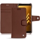 Capa em pele Samsung Galaxy A8+ (2018) - Marron délicat