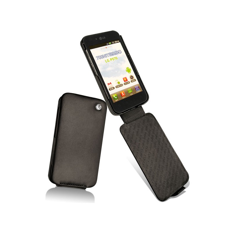 Funda de piel LG Optimus Black  - Noir ( Nappa - Black ) 