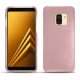 Coque cuir Samsung Galaxy A8 (2018) - Rose ( Nappa - Pantone 2365C ) 