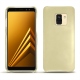Capa em pele Samsung Galaxy A8 (2018) - Beige ( Nappa - Pantone 7502C ) 