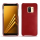 Capa em pele Samsung Galaxy A8 (2018) - Rouge ( Nappa - Pantone 199C ) 