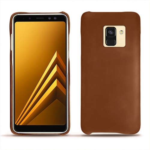 Lederschutzhülle Samsung Galaxy A8 (2018)Marron ( Nappa - Pantone #8B4720 ) 