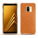 가죽 커버 Samsung Galaxy A8 (2018) - Mandarine vintage ( Pantone 165C ) 