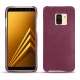 가죽 커버 Samsung Galaxy A8 (2018) - Prune vintage ( Pantone 512C ) 