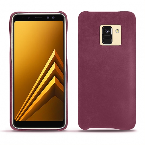 Lederschutzhülle Samsung Galaxy A8 (2018)Prune vintage ( Pantone #612434 ) 