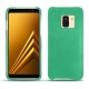 가죽 커버 Samsung Galaxy A8 (2018) - Menthe vintage ( Pantone 562C ) 