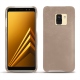 가죽 커버 Samsung Galaxy A8 (2018) - Taupe vintage ( Pantone 7530C ) 