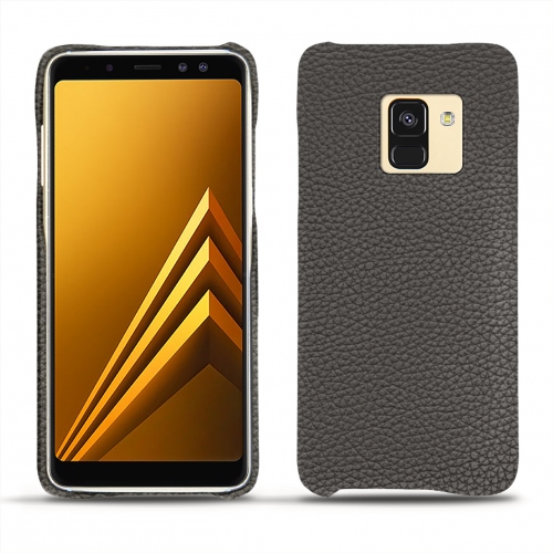 가죽 커버 Samsung Galaxy A8 (2018)Anthracite ( Pantone #41403c ) 