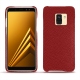 Samsung Galaxy A8 (2018) leather cover - Tomate ( Pantone 187C ) 
