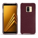 가죽 커버 Samsung Galaxy A8 (2018) - Lie de vin ( Pantone 5115C ) 