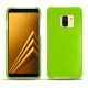 Lederschutzhülle Samsung Galaxy A8 (2018) - Vert fluo