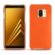 Custodia in pelle Samsung Galaxy A8 (2018) - Orange fluo