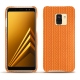 Samsung Galaxy A8 (2018) leather cover - Abaca arancio