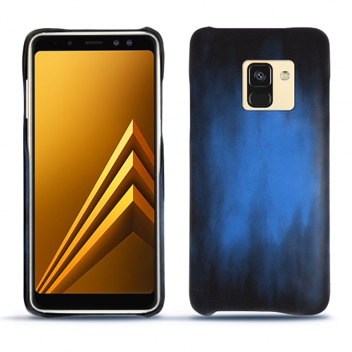 Custodia in pelle Samsung Galaxy A8 (2018)Bleu Patine