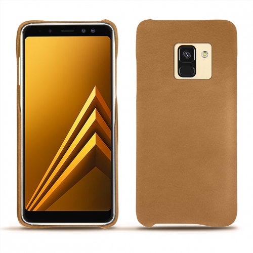 가죽 커버 Samsung Galaxy A8 (2018)Castan esparciate ( Pantone #824F2A )