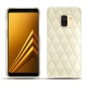 Capa em pele Samsung Galaxy A8 (2018) - Blanc - Couture ( Bologna - White ) 