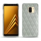 가죽 커버 Samsung Galaxy A8 (2018) - Gris - Couture ( Nappa - Pantone W428C ) 