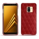 Capa em pele Samsung Galaxy A8 (2018) - Rouge - Couture ( Nappa - Pantone 199C ) 