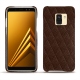 Funda de piel Samsung Galaxy A8 (2018) - Châtaigne - Couture ( Pantone 476C ) 