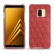 Capa em pele Samsung Galaxy A8 (2018) - Cerise vintage - Couture