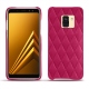 Capa em pele Samsung Galaxy A8 (2018) - Rose fluo - Couture