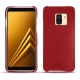 Samsung Galaxy A8 (2018) leather cover - Rouge PU