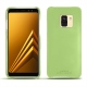 가죽 커버 Samsung Galaxy A8 (2018) - Vert olive PU