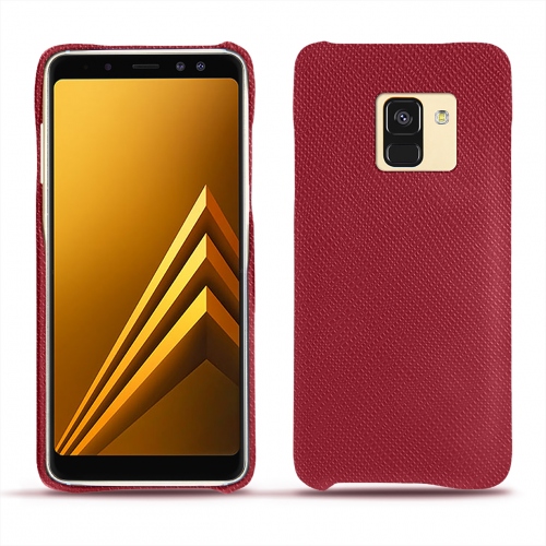 가죽 커버 Samsung Galaxy A8 (2018)Rouge passion ( Pantone #a6192e ) 
