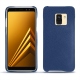 Capa em pele Samsung Galaxy A8 (2018) - Bleu frisson