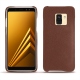 Samsung Galaxy A8 (2018) leather cover - Marron délicat