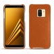 Capa em pele Samsung Galaxy A8 (2018) - Orange vibrant
