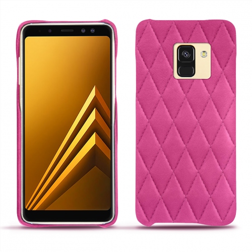Lederschutzhülle Samsung Galaxy A8+(2018)Rose BB - Couture ( Pantone #DB599F )