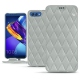 Custodia in pelle Huawei Honor View 10 - Gris - Couture ( Nappa - Pantone W428C ) 