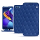 Lederschutzhülle Huawei Honor View 10 - Bleu océan - Couture ( Nappa - Pantone 293C ) 