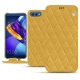 Housse cuir Huawei Honor View 10 - Mimosa - Couture ( Pantone 141C ) 