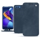 Housse cuir Huawei Honor View 10 - Jean vintage ( Roughtcut - Pantone 285U  ) 