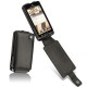 Funda de piel Motorola Milestone 3 - Droid 3  - Noir ( Nappa - Black ) 