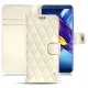 Custodia in pelle Huawei Honor View 10 - Blanc - Couture ( Bologna - White ) 