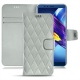 Housse cuir Huawei Honor View 10 - Gris - Couture ( Nappa - Pantone W428C ) 