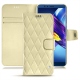 Huawei Honor View 10 leather case - Beige - Couture ( Nappa - Pantone 7502C ) 