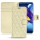Huawei Honor View 10 leather case - Ivoire - Couture ( Sleek P C12 - White ) 