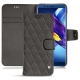 Funda de piel Huawei Honor View 10 - Anthracite - Couture ( Pantone 424C ) 